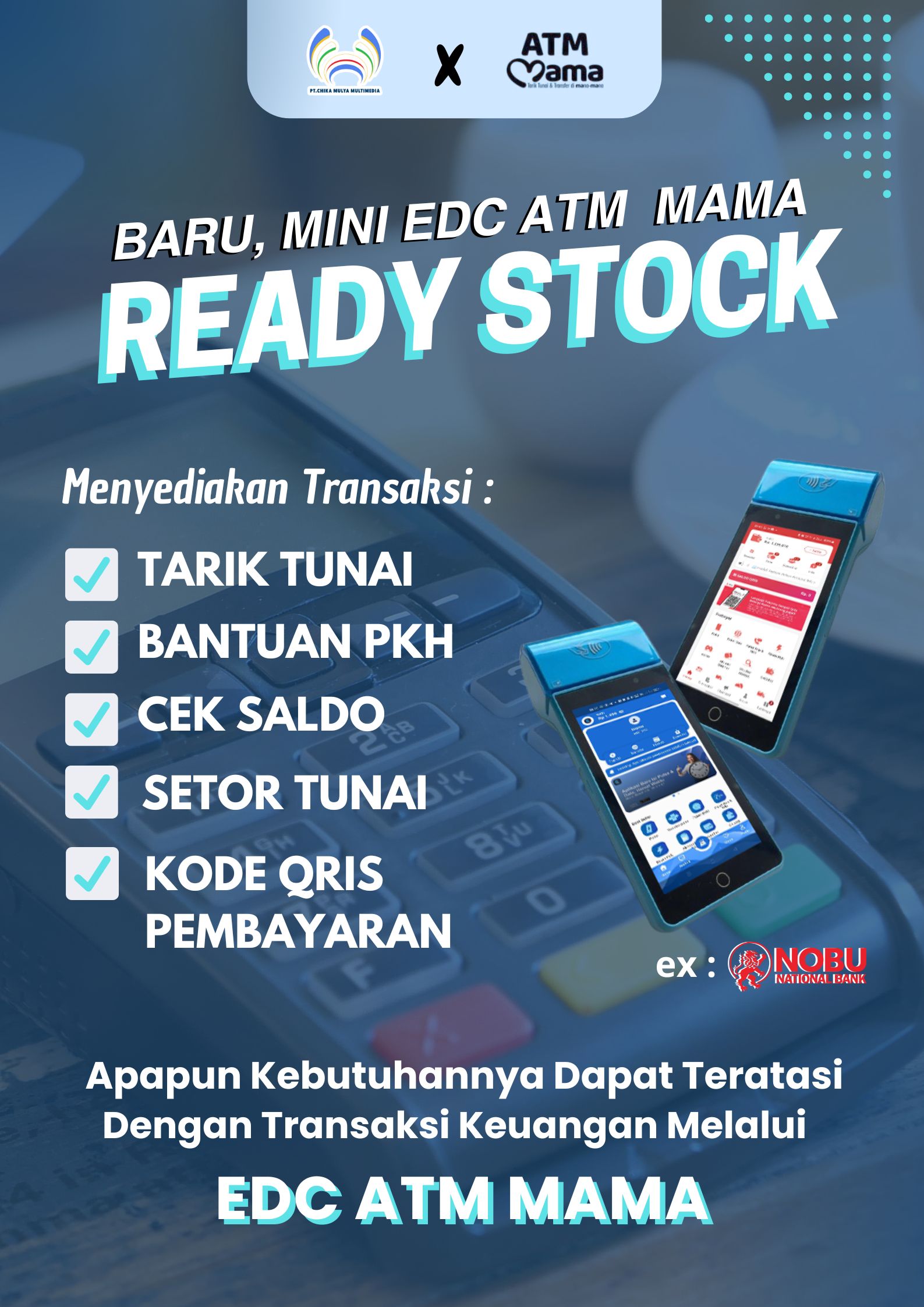 Mini EDC ATM MAMA – Solusi Transaksi Cepat & Menguntungkan